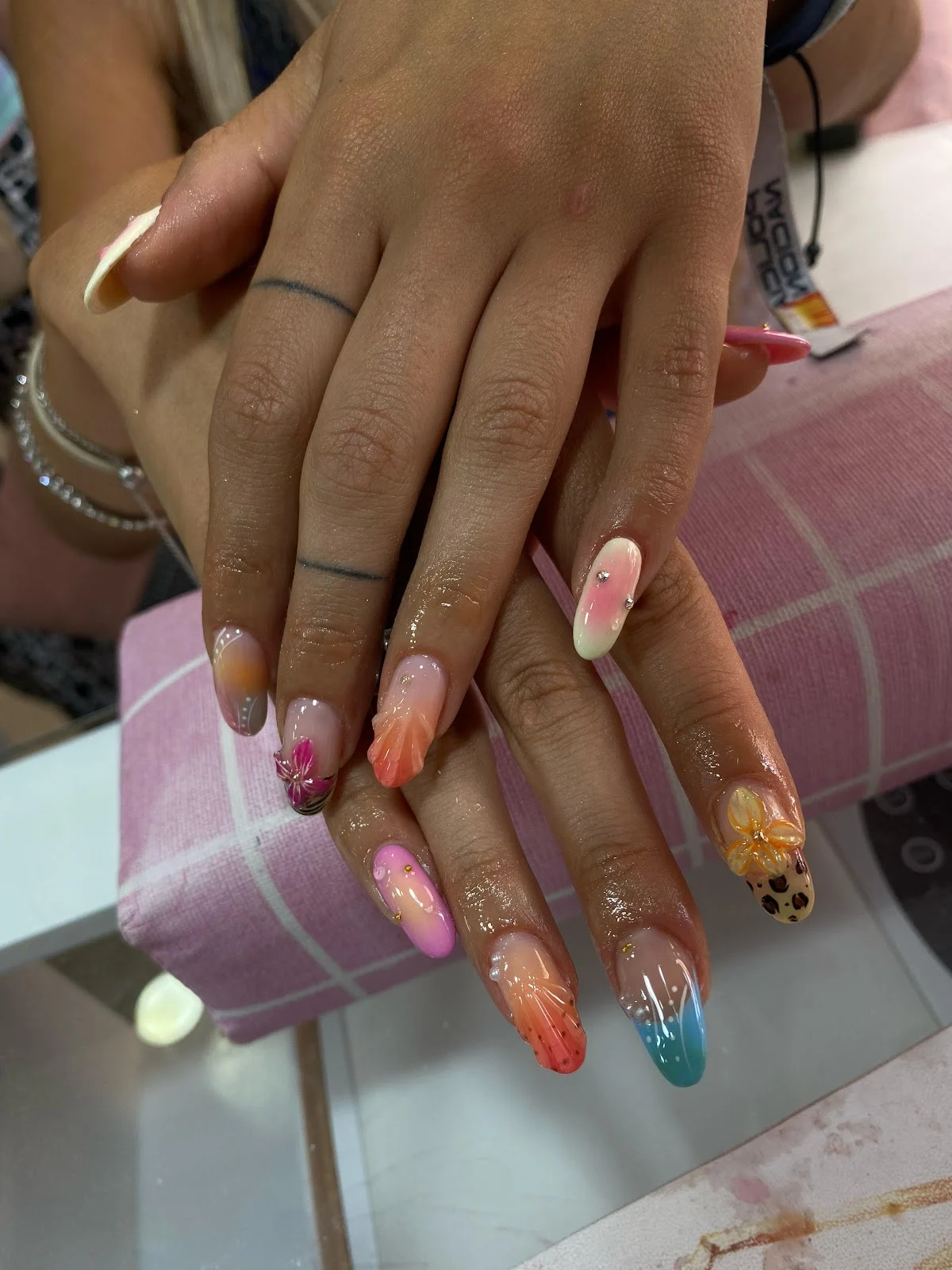 Pink nail